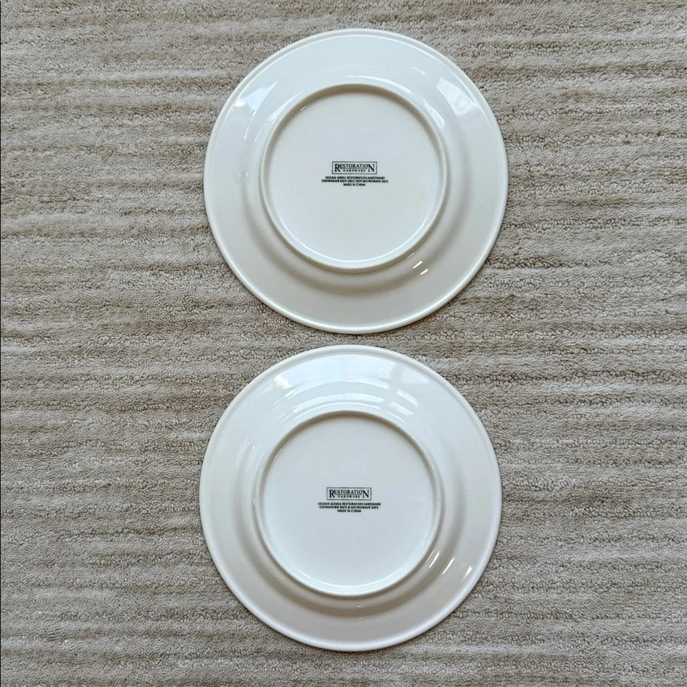 Set Of 2 Restoration Hardware 2003 Le Troupeau Cheese Salad Plates